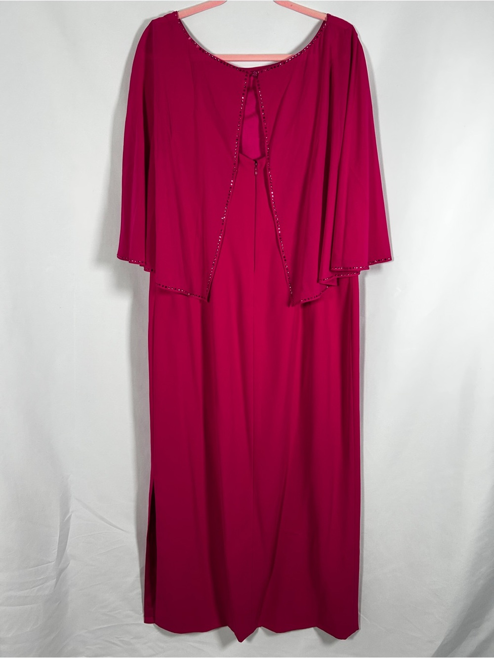 NWT St John Silk Crystal Embellished Evening / Wedding Guest Dress